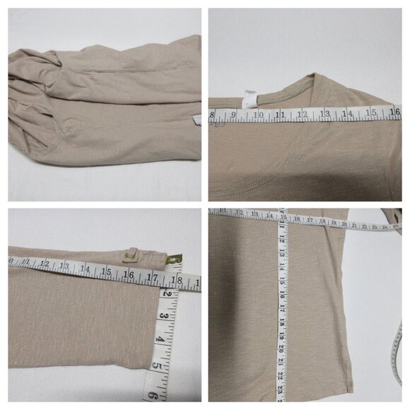 Chico's women's natural roll tab and 3/4 sleeve casual top bundle size 2 / L - Picture 5 of 13